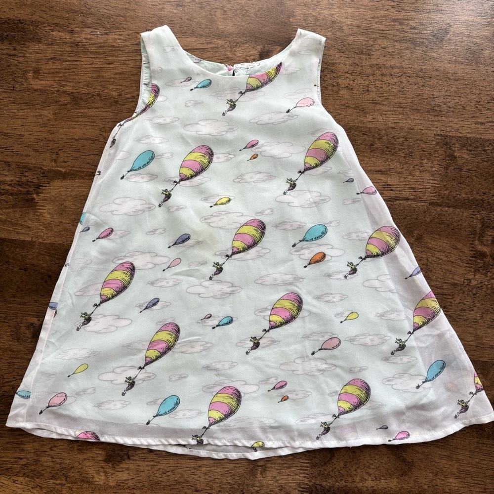 Dr Seuss Hot Air Balloon Dress 3T